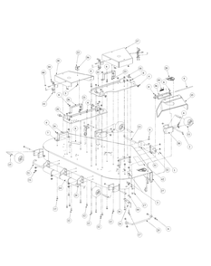 Part Location Diagram of 01005345 Cub Cadet Right Hand Deck Bracket Assembly
